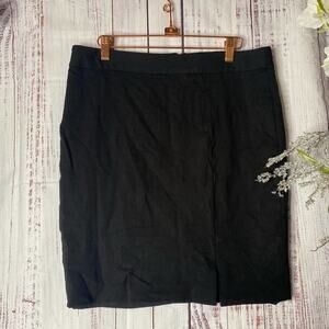 Chaus Black Pencil Skirt Sz 10